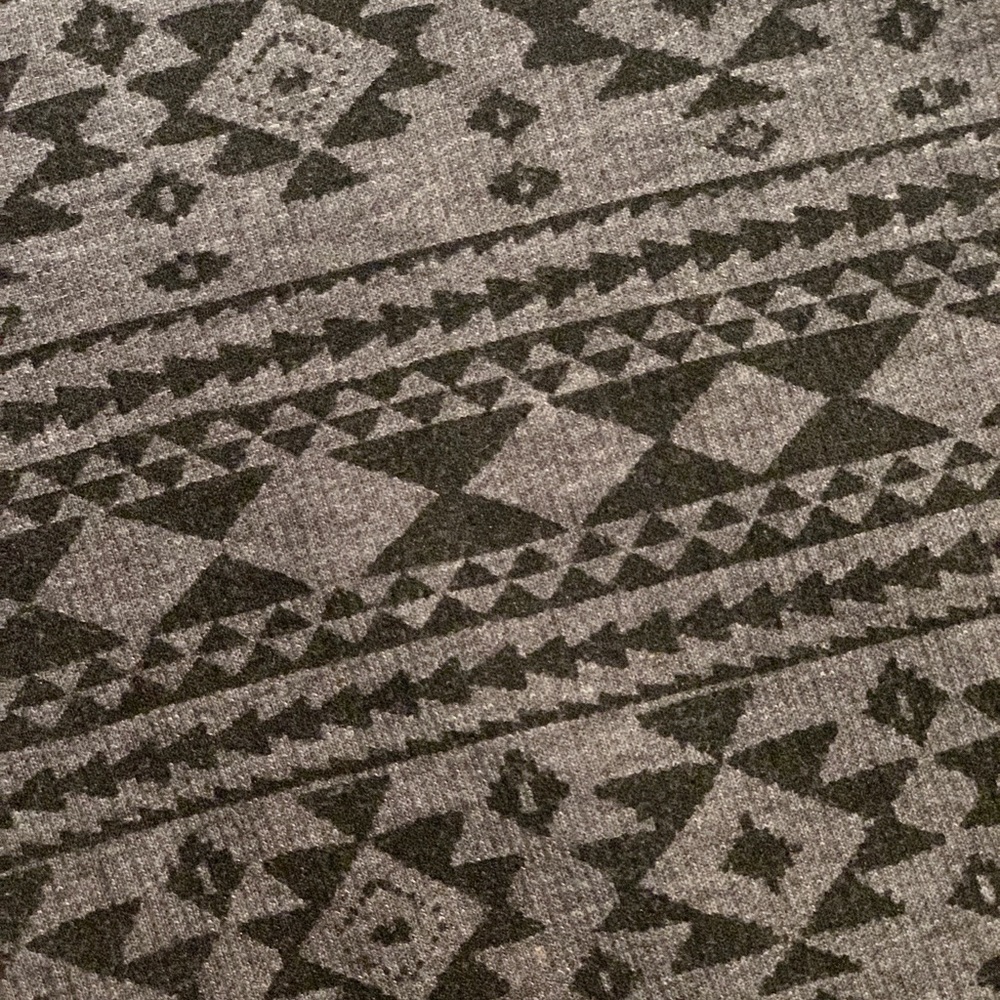 AEO Gray/Black Patterned Ribbed Leggings - Picture 6 of 6